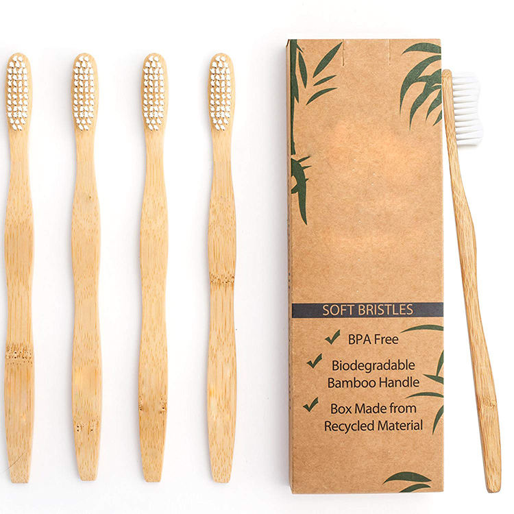 Bamboo Zen Eco-Friendly Toothbrush Set - 8 Pack