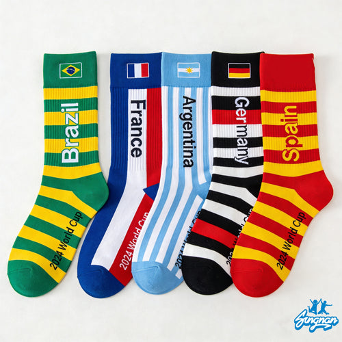 2026 World Cup Crazy Fan Crew Socks - Performance Cotton
