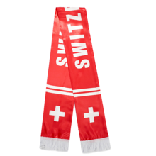 Switzerland 2026 Rossocrociati Fan Scarf