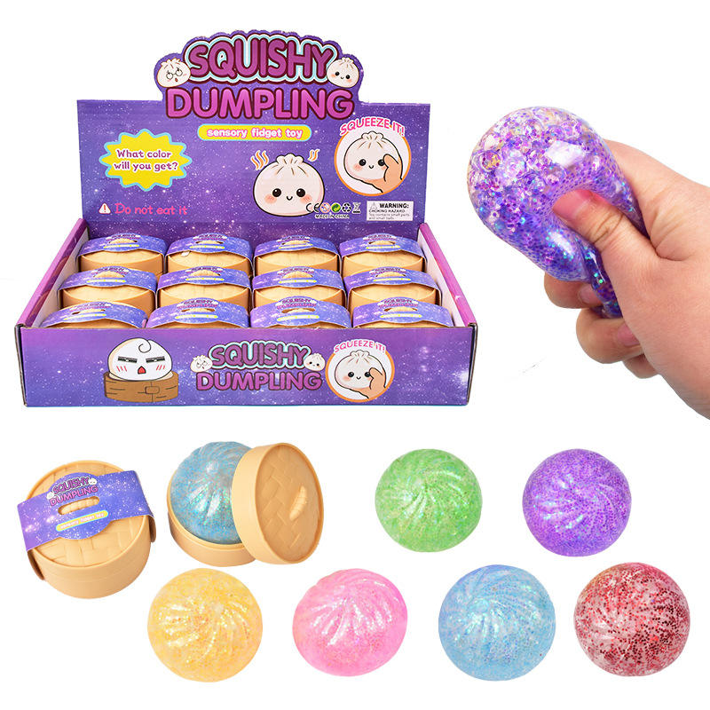 Viral TikTok Glitter Dumpling - LED Flash Edition