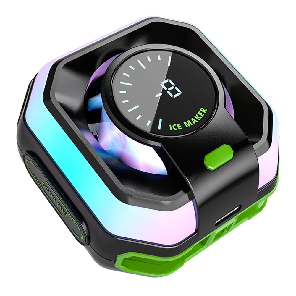 Cyber-Glow MagSafe RGB Phone Cooler - Thermal Shield