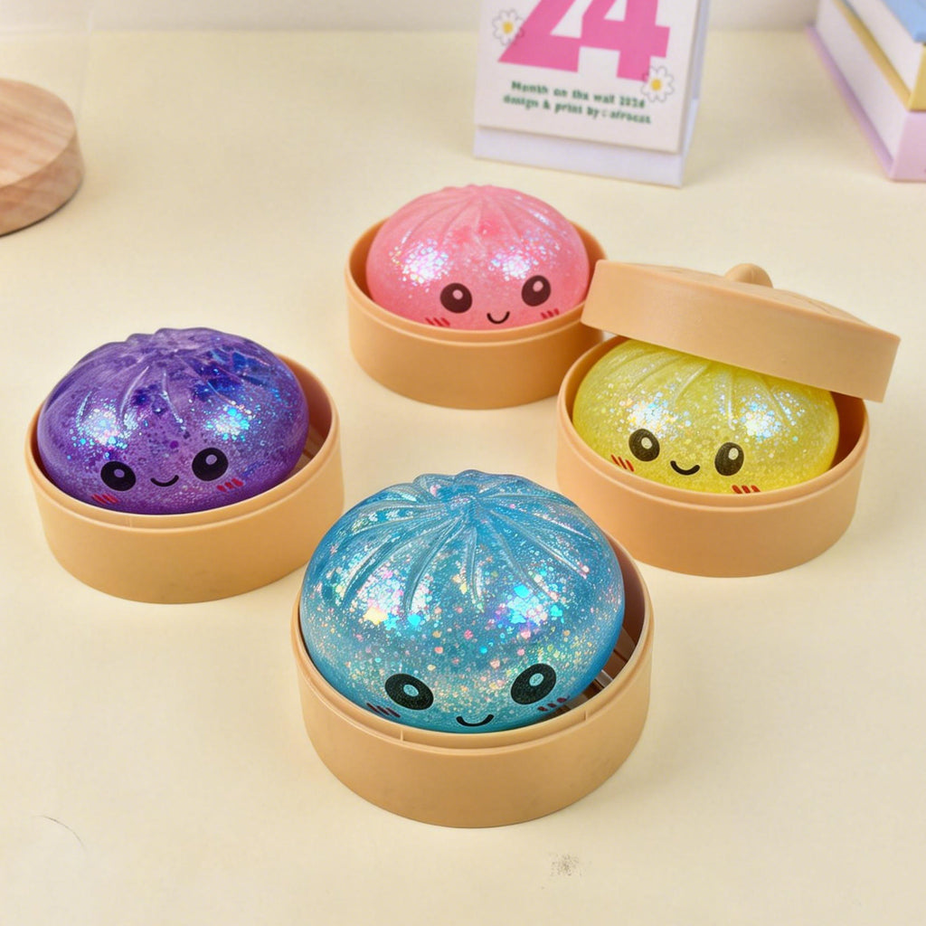 Viral TikTok Glitter Dumpling - LED Flash Edition