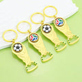 3D Soccer Ball Spinner Keychain - Nation Flag
