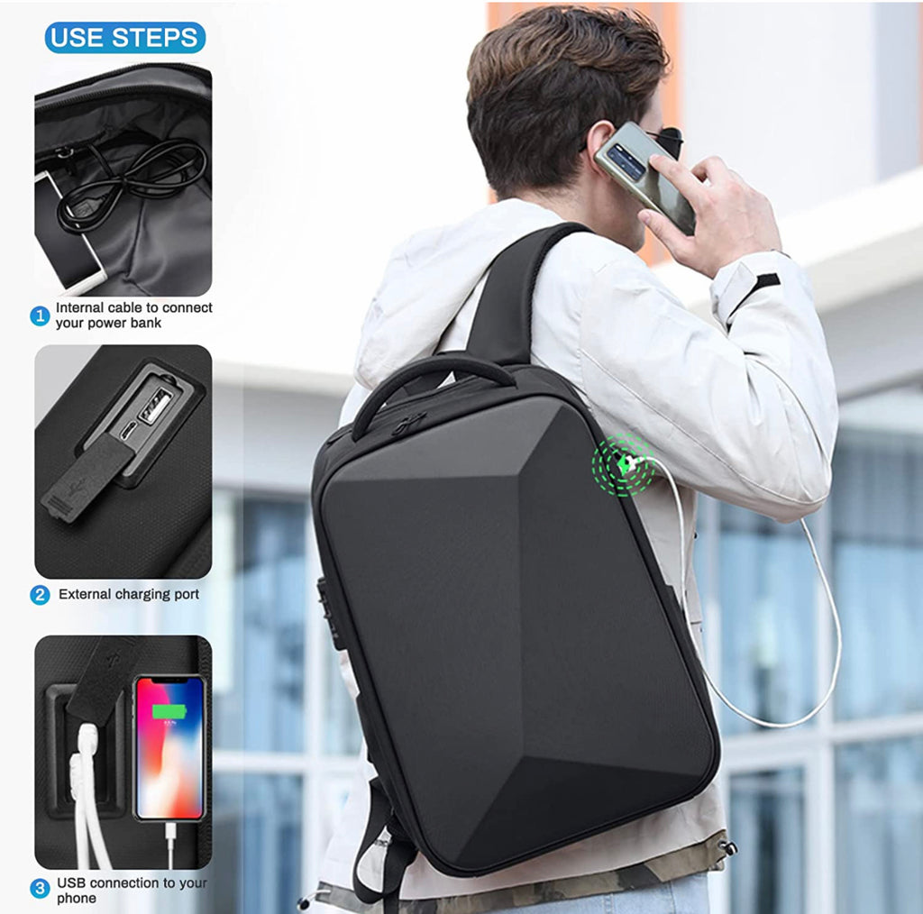 Anti-Theft Hard Shell Backpack - Nomad Guardian