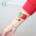 Heart-Shaped National Flag Face Stickers - 20 Pack