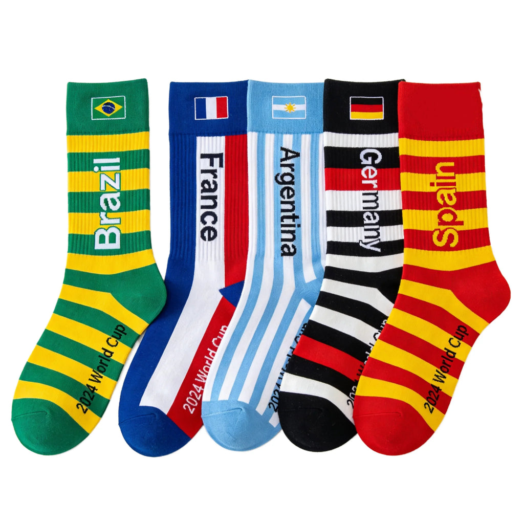 2026 World Cup Crazy Fan Crew Socks - Performance Cotton