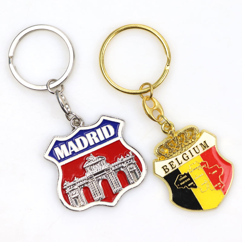 2026 World Cup Host Cities Metal Keychain - 3D Souvenir