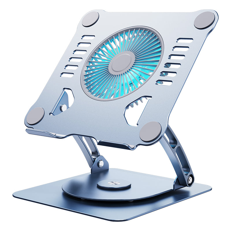 Ergonomic Sage Green 360 Rotating Laptop Stand - Zenith Pivot
